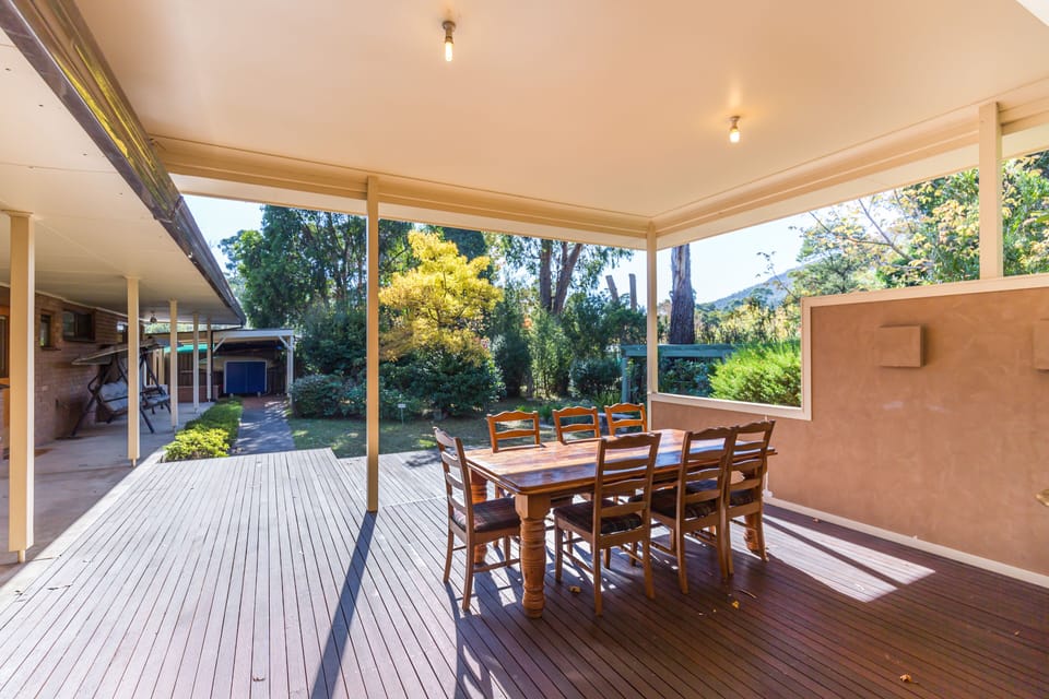 Outdoor entertaining: Enjoy al fresco dining and gatherings in a charming outdoor space.