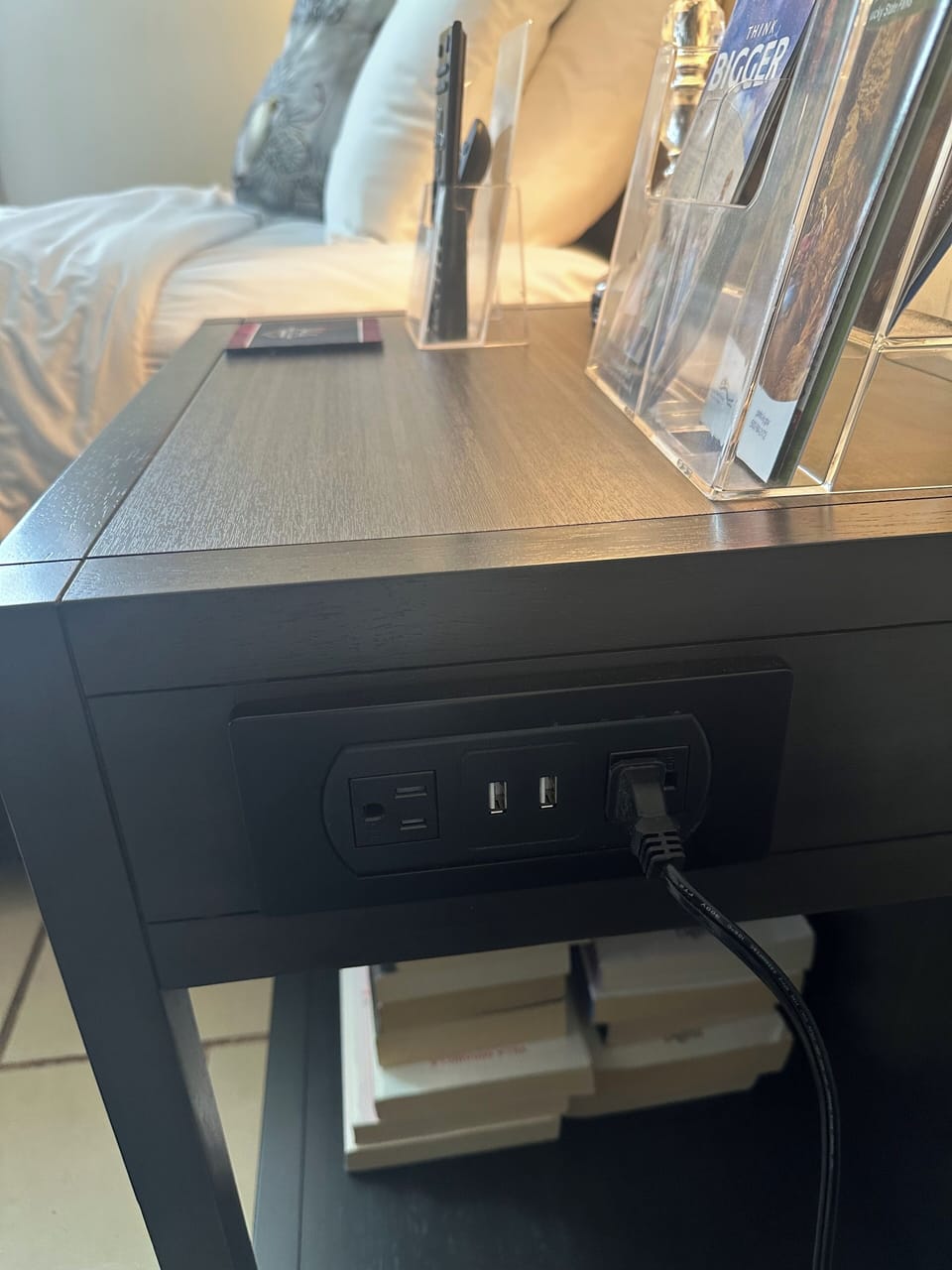 1st bedroom charging stations