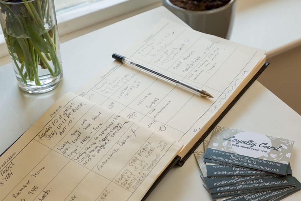 Howgills Apartments - Feedback & comments notebook
