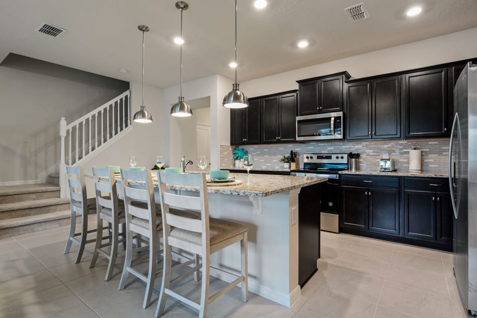 View 2 of Fantastic Kitchen Area with Barstool Seating