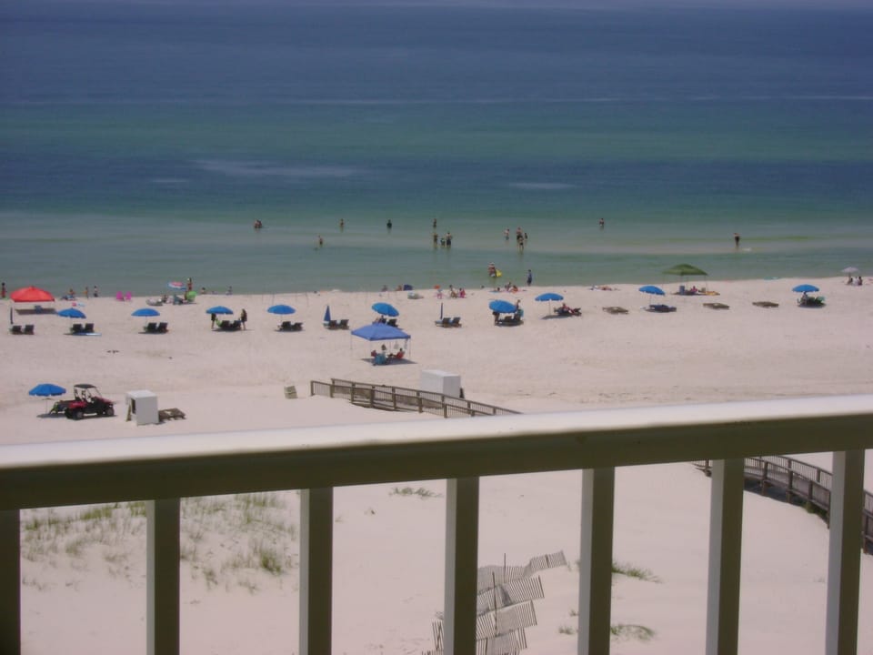Beach front balcony