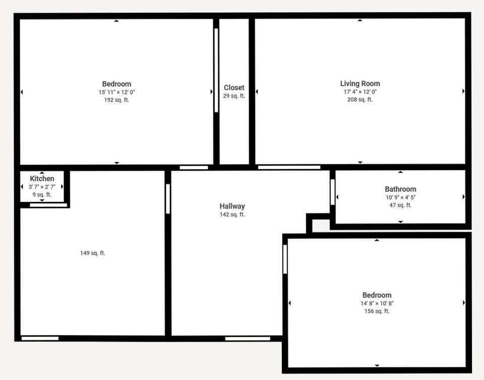 461 Washington's Floor Plan