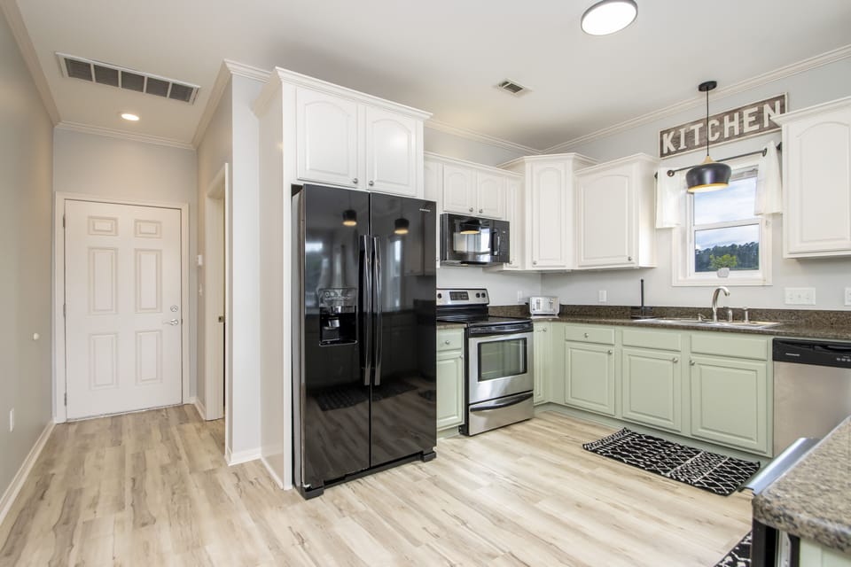 BRAND NEW FRIDGE AND MICROWAVE. 