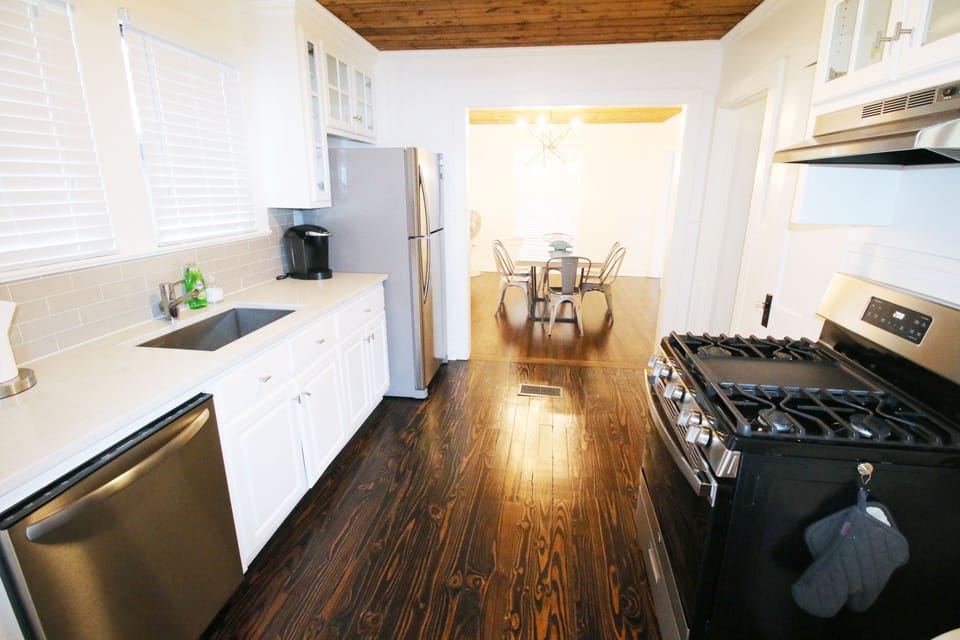Dining room from kitchen/back door.