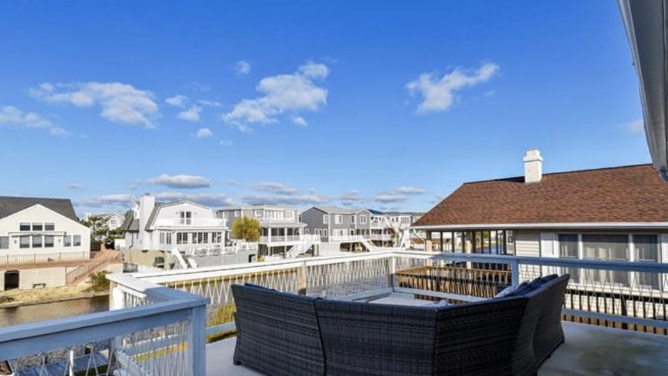 Perfect canal view now with a fire pit table