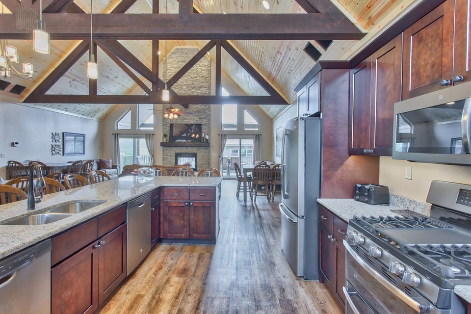 Kitchen with 2 Refrigerators