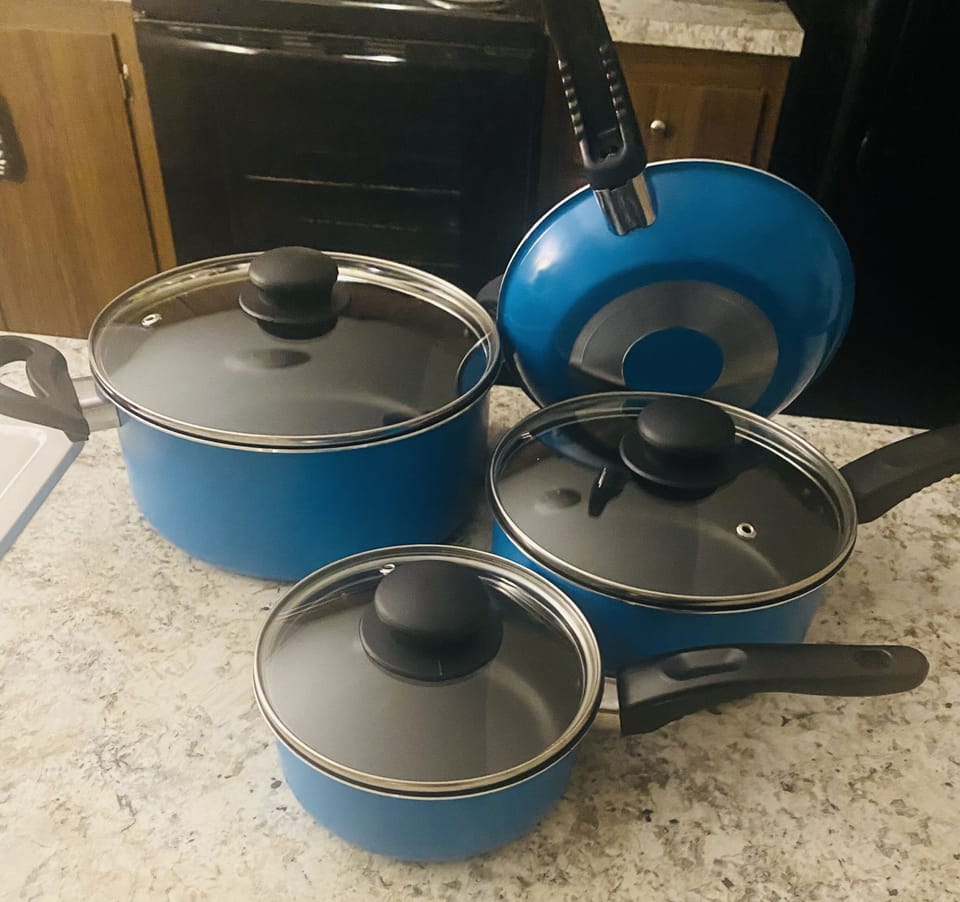 New 7 piece Pan Nonstick set.