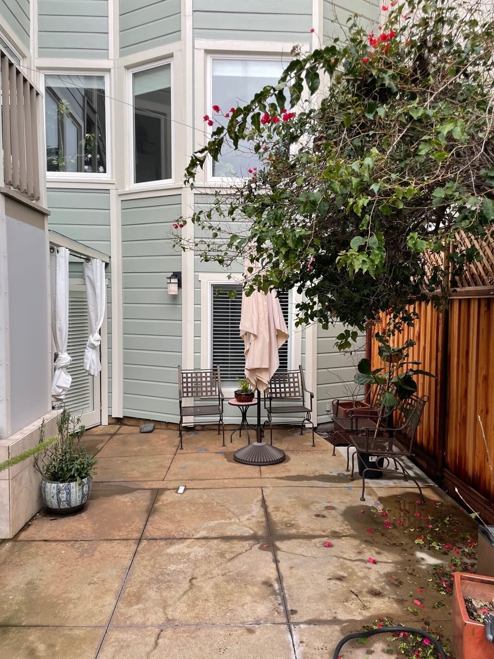 Deeded Patio with lounge area with BBQ & Propane heater