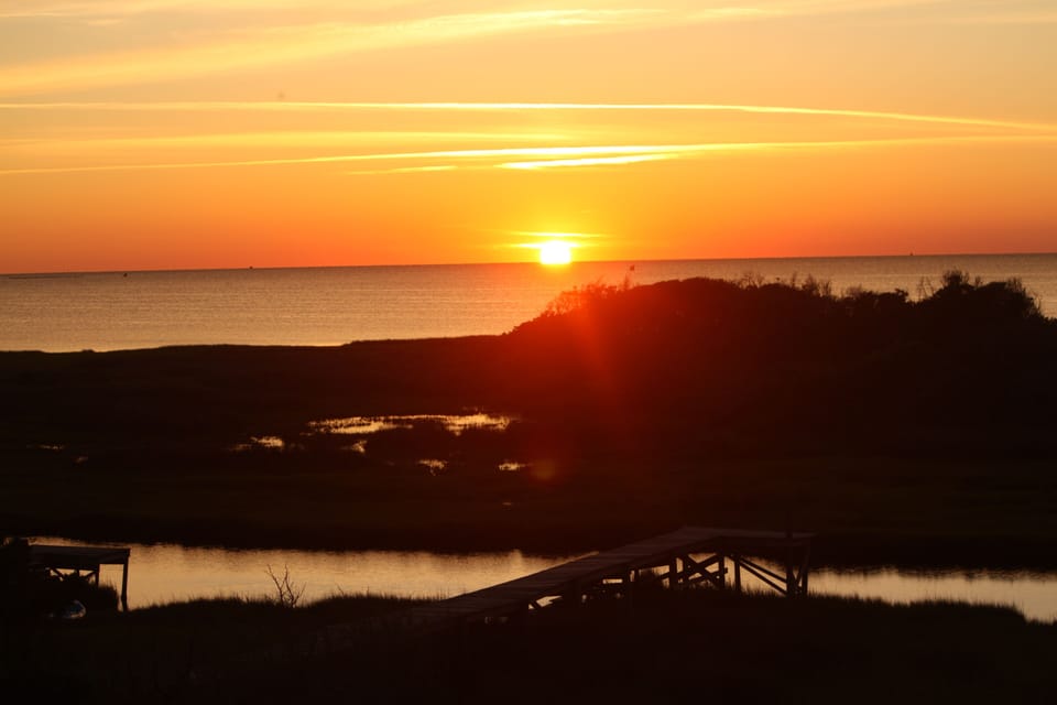 Incredible sunsets on the sound.