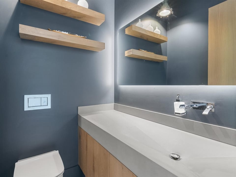 Powder room on main level