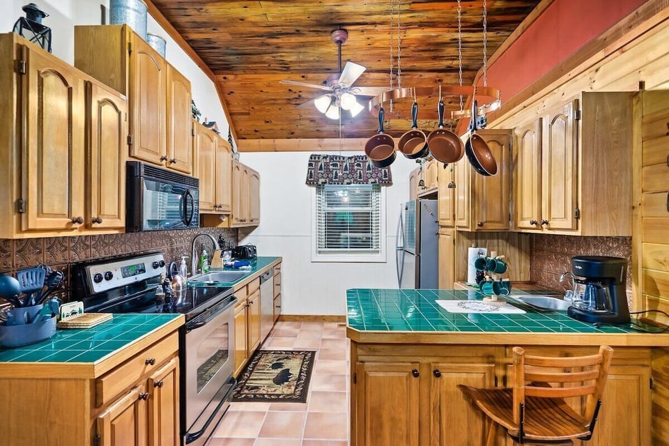 Kitchen is fully equipped and always available if you feel like cooking during your stay