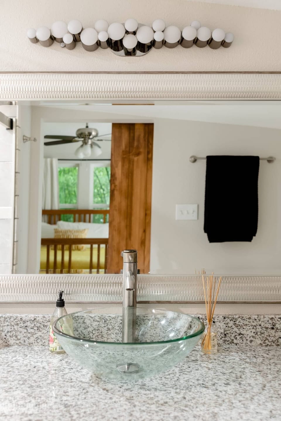 Fully stocked bathroom with all of the essentials. 