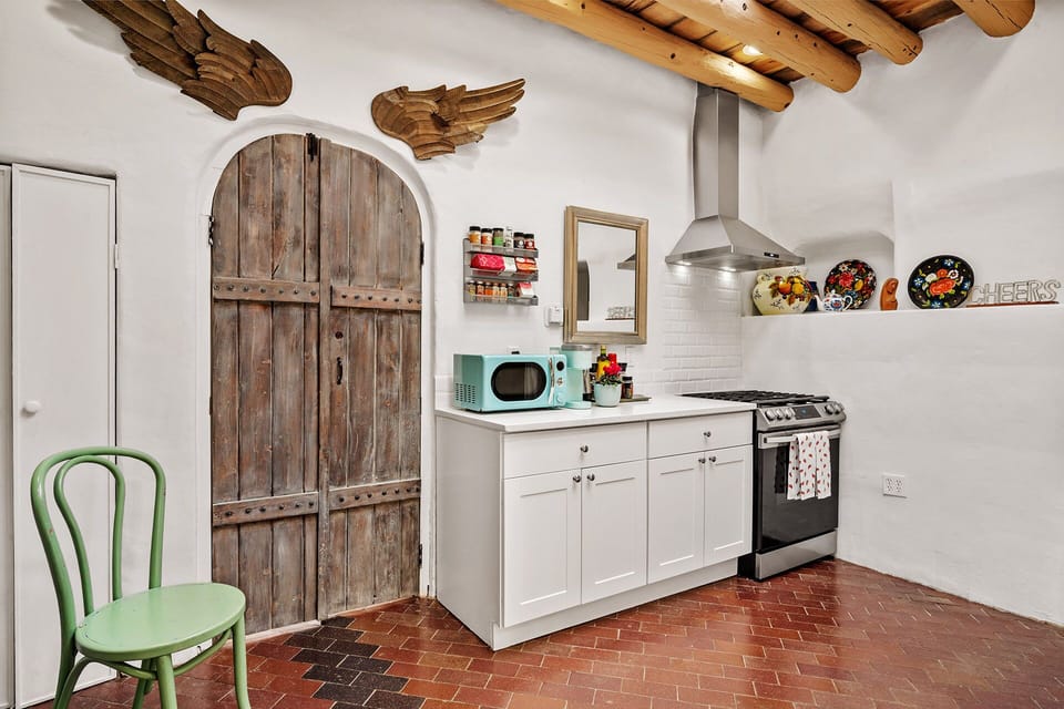 Kitchen (Rounded door goes into Master Bedroom)
