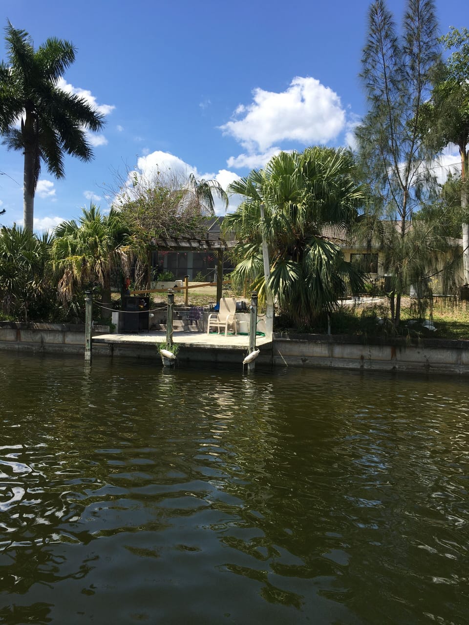 View of house from other side of canal