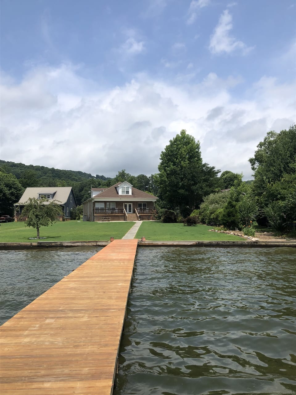 View from boathouse looking at Lakehouse