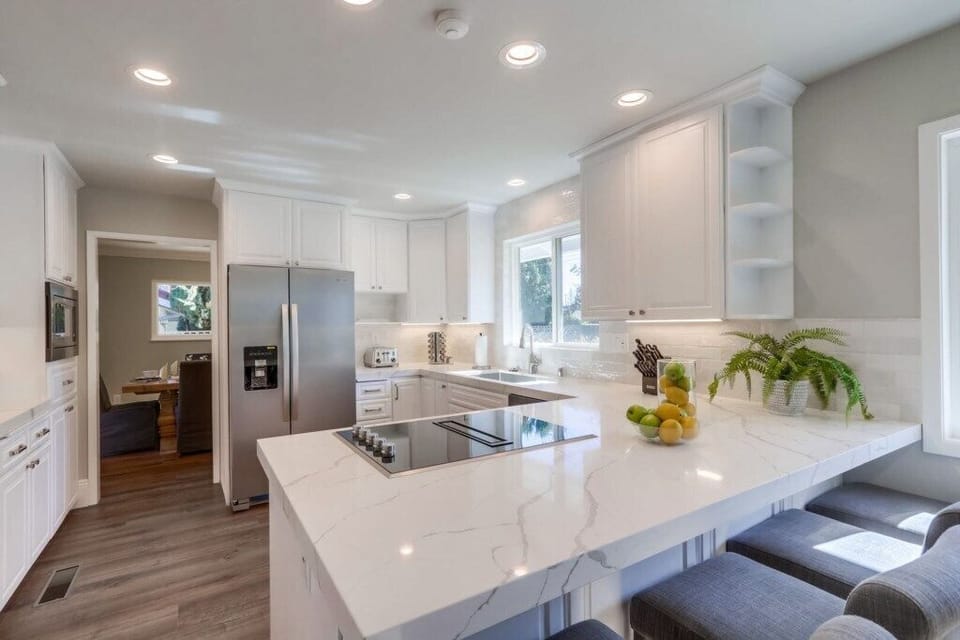 Beautifully Upgraded Kitchen with Stainless Steel Appliances