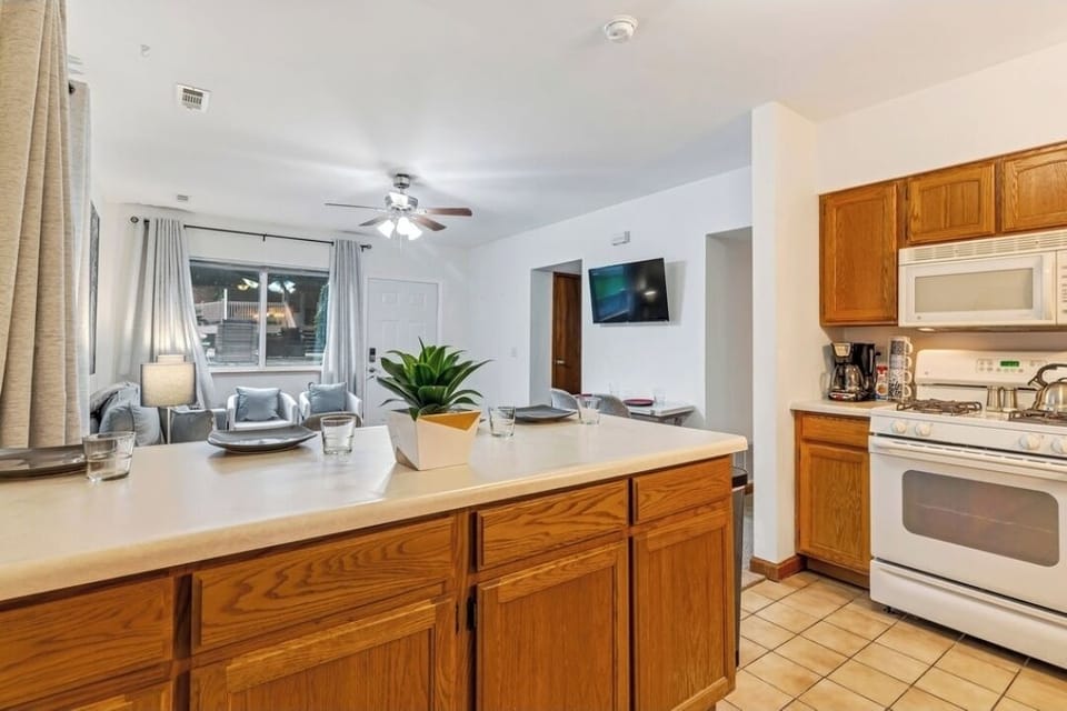 Back home living and kitchen area 