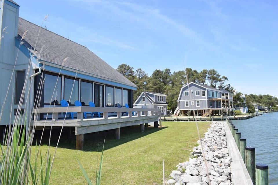 This Home has two hundred feet of unobstructed Shoreline