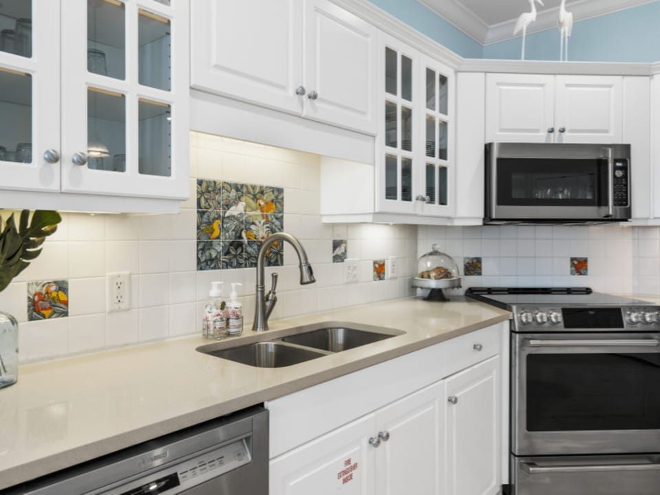 Brand new stainless steel appliances throughout kitchen new in 2022