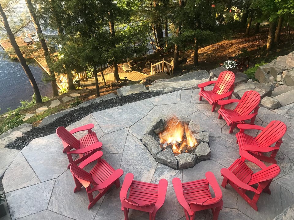 Bask in the sun during the day & enjoy the fire pit in the evening