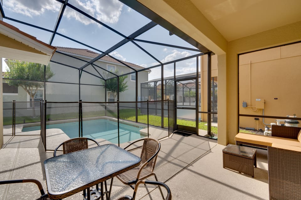 Outdoor Space | Screened-In Lanai | Private Pool (Heated w/ Fee)
