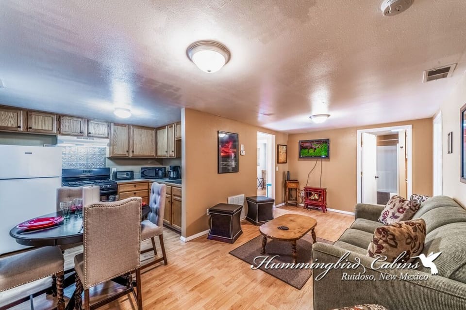 Another view with kitchen & Living room area