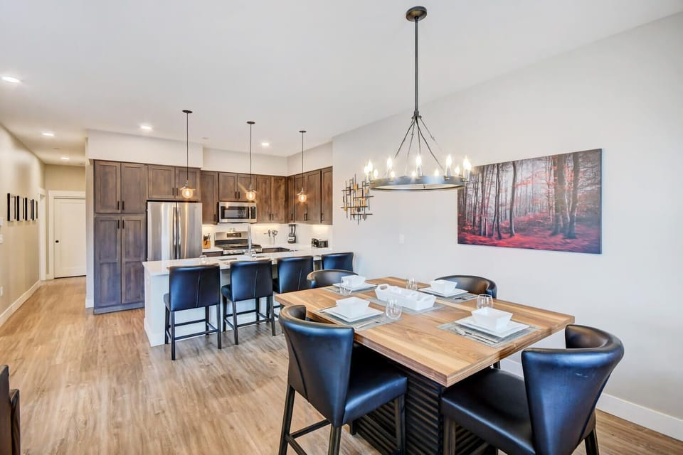 Dining and kitchen areas