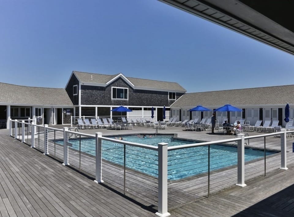 Heated saltwater pool