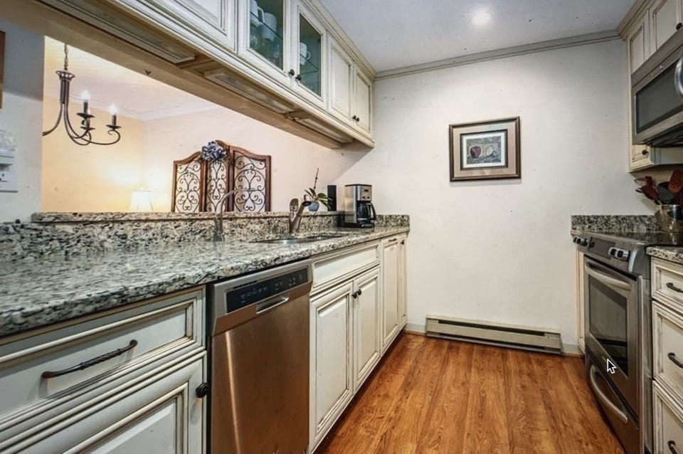 Upgrade kitchen including cookware, plates, and glassware