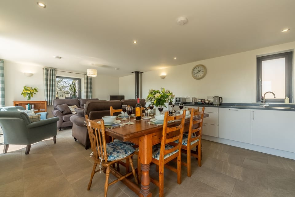Ground floor: Open-plan kitchen, dining and sitting room