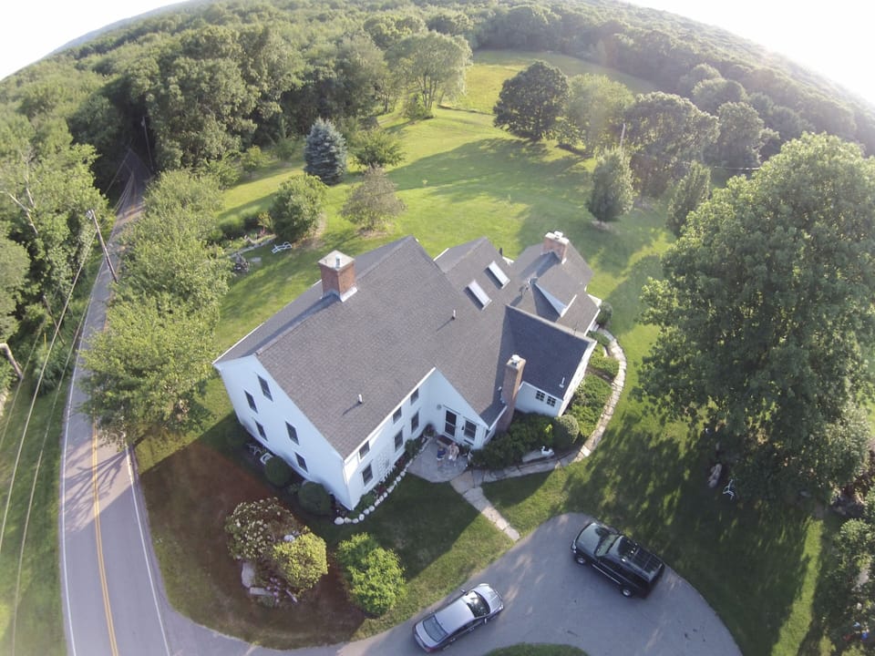 Aerial view of Ashdale Farm (notice new addition)