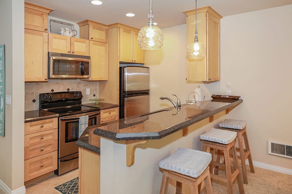 Fully stocked kitchen