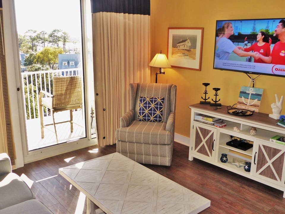 Living Room with sliding glass doors out to balcony