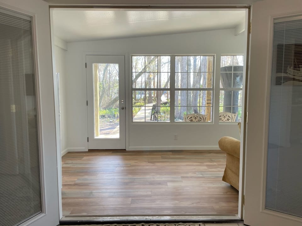 Florida Room, great view & tons of natural light. 