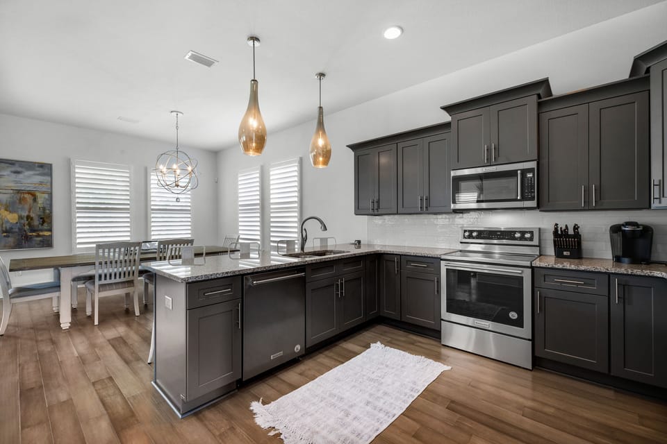 Kitchen has everything your chef needs