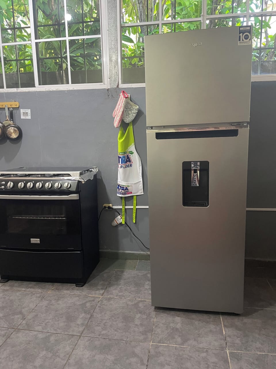 Fridge and stove