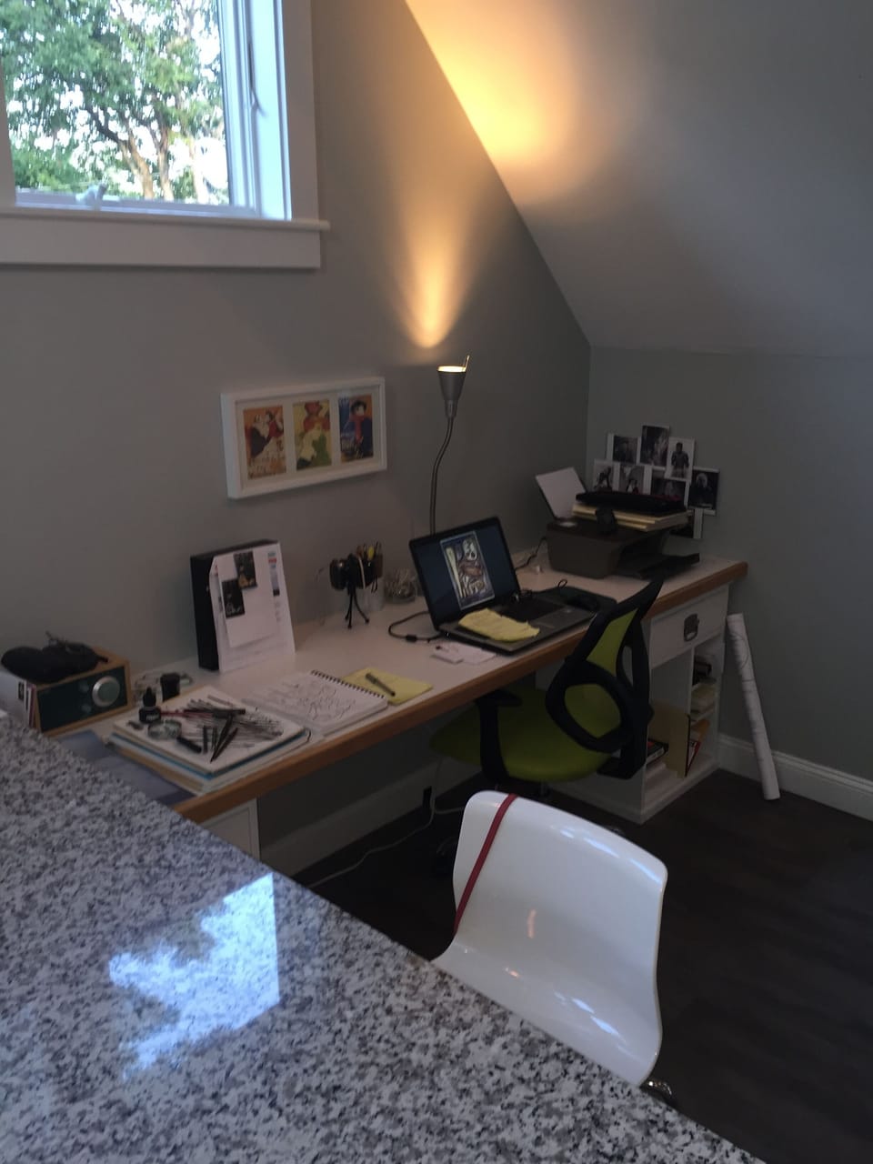 Excellent workstation space