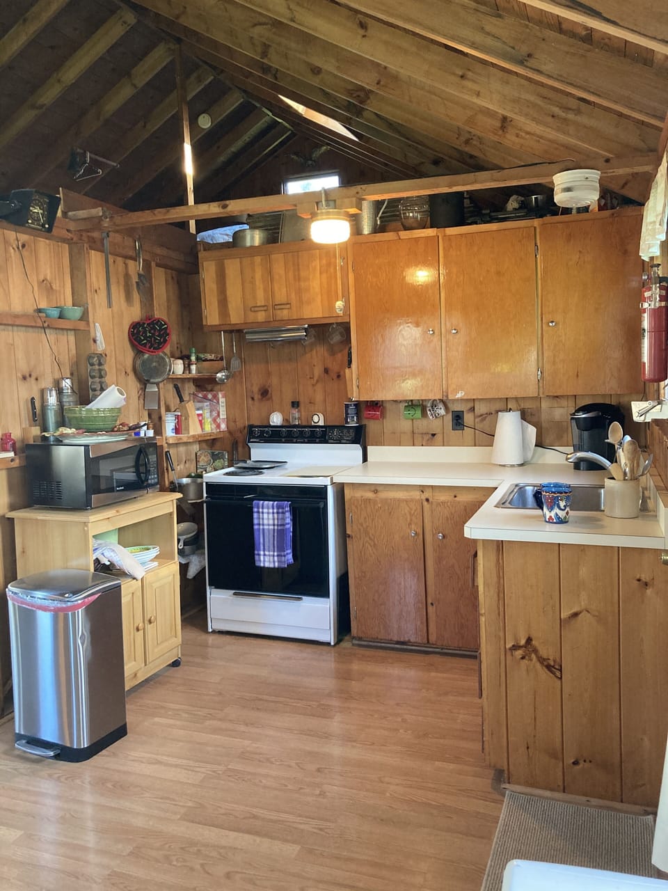 Kitchen:
Refrigerator 
Oven
Microwave
Toaster oven
Keurig
