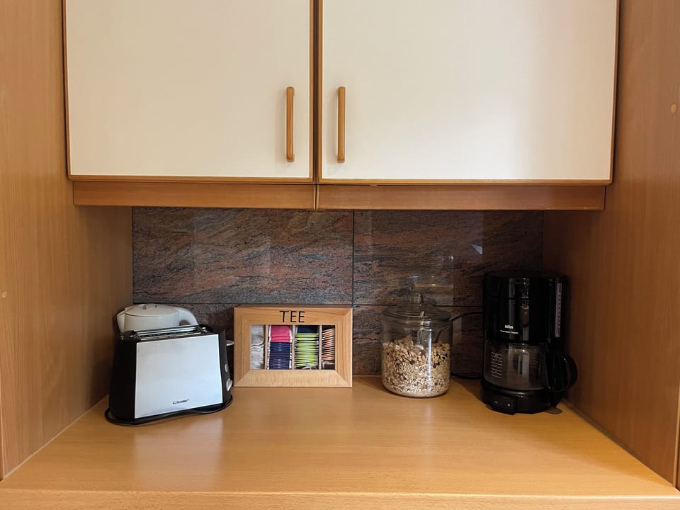 Coffee, tea, breakfast station