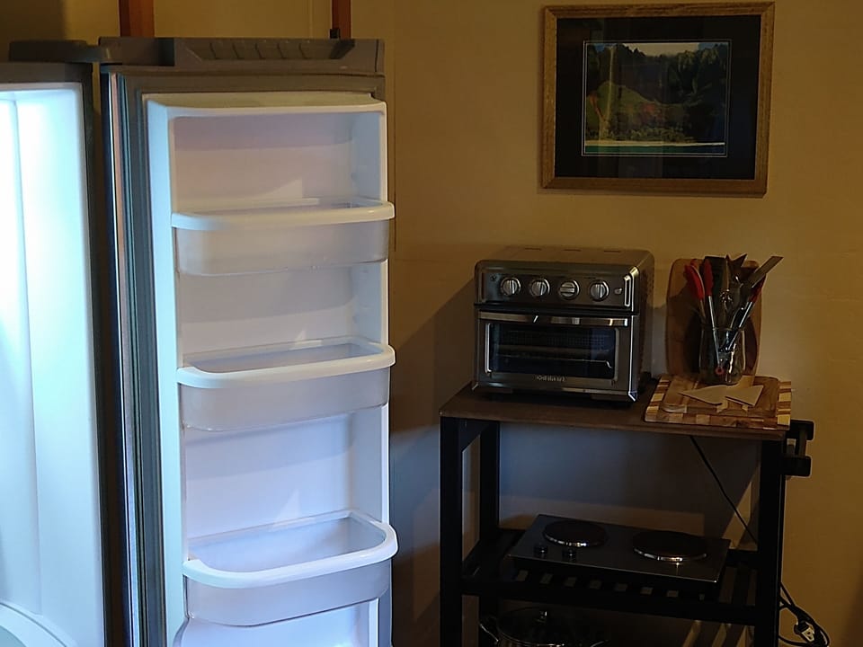 Large fridge keeps your food and drink cold...