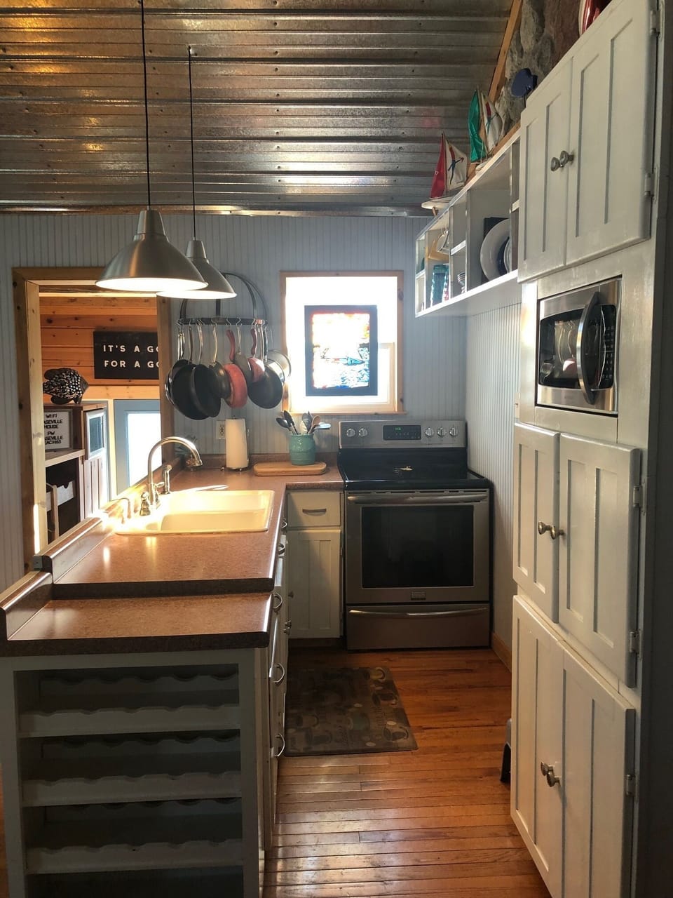 Galley style kitchen