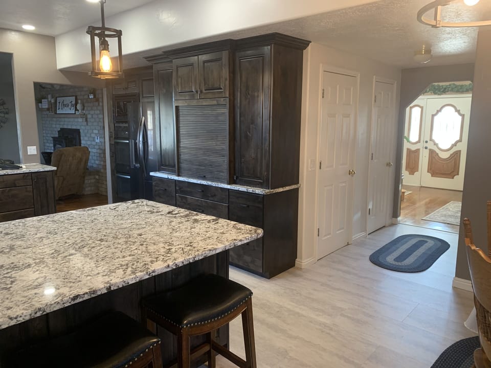 kitchen as you come through back door