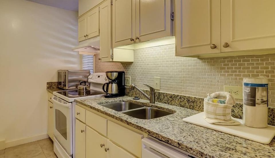 Enjoy relaxed dining steps from the living area and patio.
