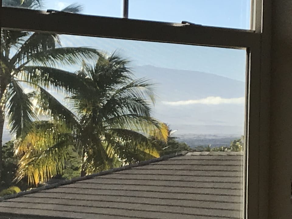 Mauna Kea from Guest Bedroom and front lanai. 
