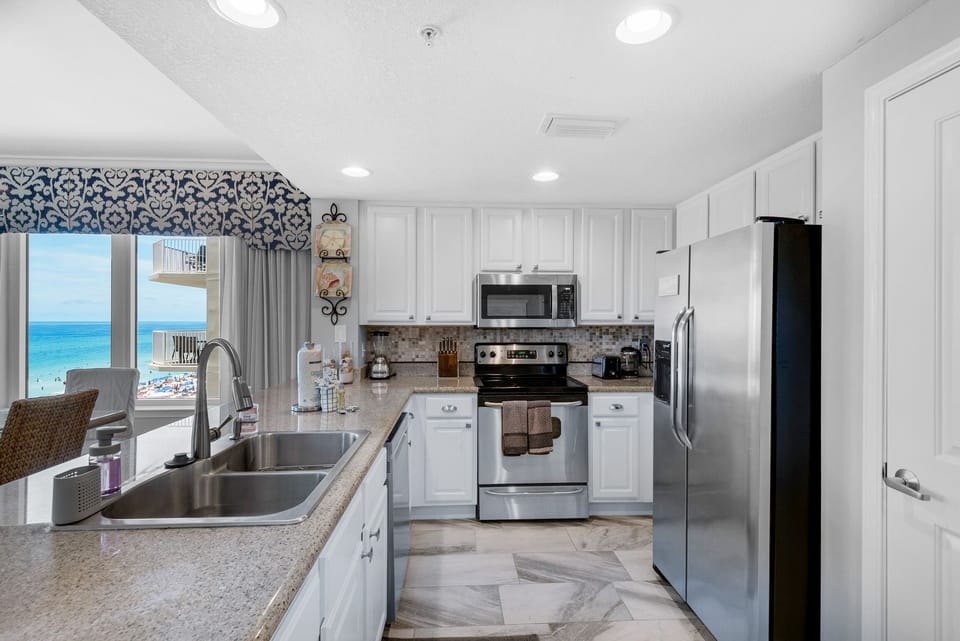 Kitchen has everything your chef needs