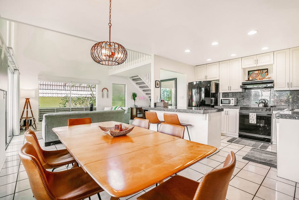 Bright and airy dining area