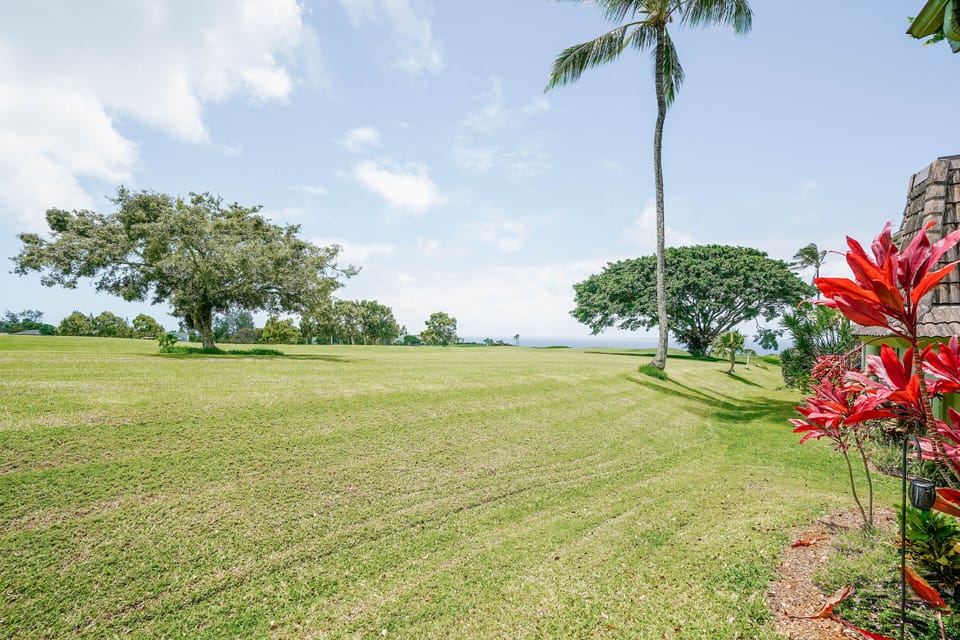 Enjoy the ocean breezes and tropical gardens.