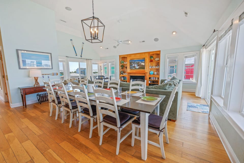 Host memorable meals and lively game nights with the whole family in this spacious dining room.