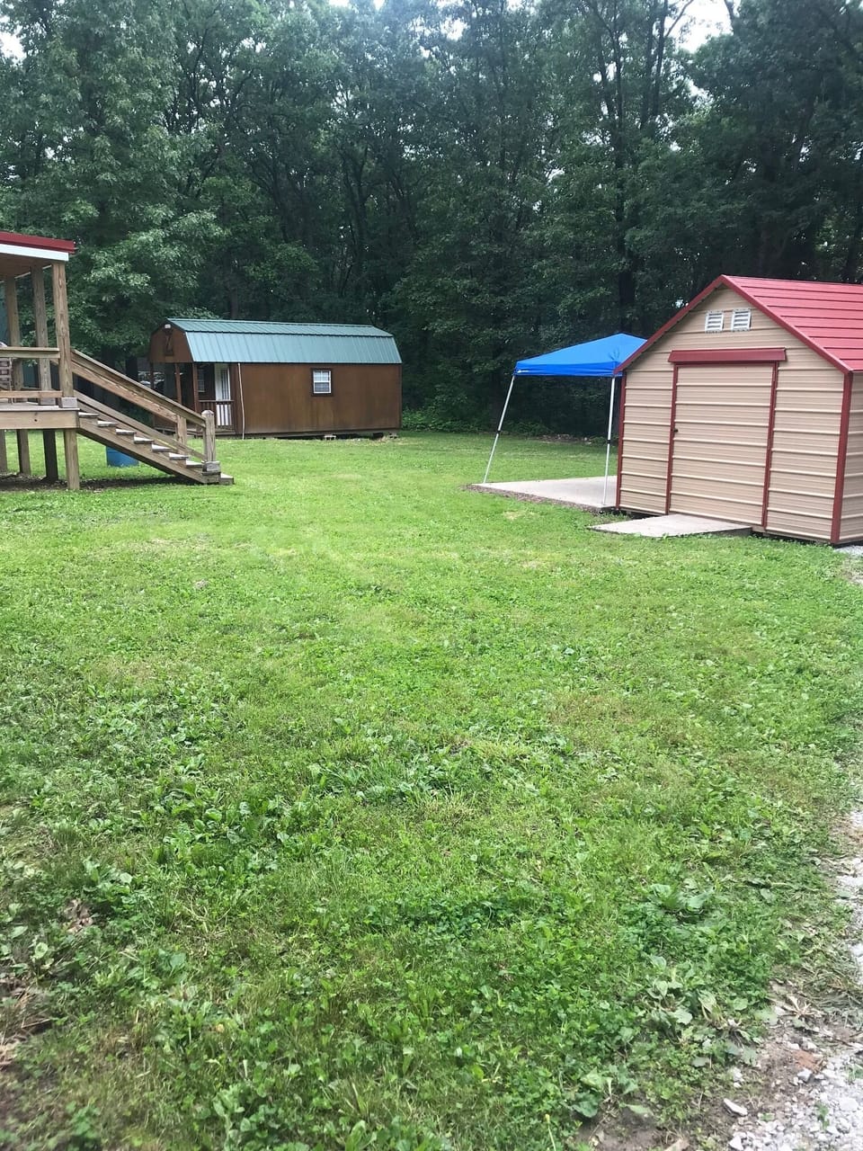 Huge backyard for games and grilling