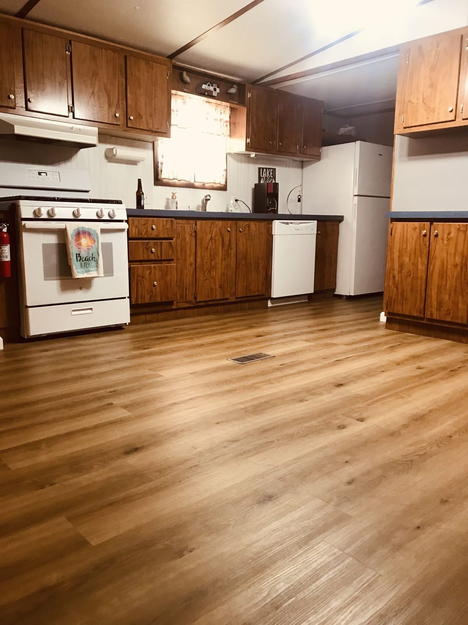 Large kitchen/dining area